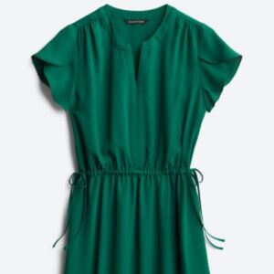 41 Hawthorn Celia Sleeve Detail Dress - Dark Green
